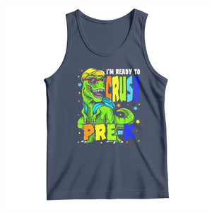 I am Ready To Crush Pre-K Dinosaur Tank Top Cool First Day of School Boy