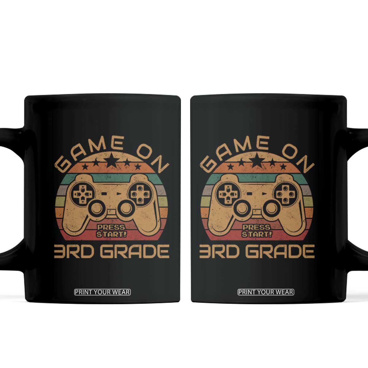 Game On First Day of 3rd Grade Coffee Mug Funny Gamer Back to School Kids Gift