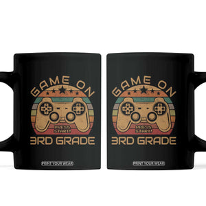 Game On First Day of 3rd Grade Coffee Mug Funny Gamer Back to School Kids Gift