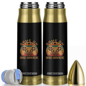 Game On First Day of 3rd Grade Bullet Tumbler Funny Gamer Back to School Kids Gift