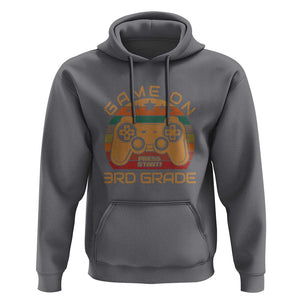 First Day of 3rd Grade Hoodie Game On Gamer Back to School Gift TS01 Charcoal Print Your Wear