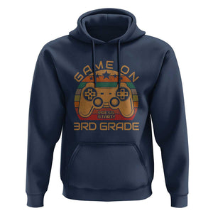 First Day of 3rd Grade Hoodie Game On Gamer Back to School Gift TS01 Navy Print Your Wear