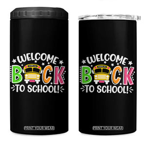 Welcome Back to School Bus Driver 4 in 1 Can Cooler Tumbler First Day for School Gifts