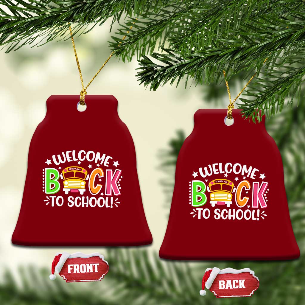 Welcome Back to School Bus Driver Ceramic Ornament First Day for School Gifts
