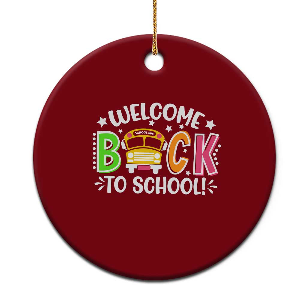 Welcome Back to School Bus Driver Ceramic Ornament First Day for School Gifts