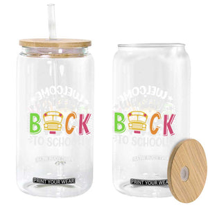 Welcome Back to School Bus Driver Glass Can First Day for School Gifts
