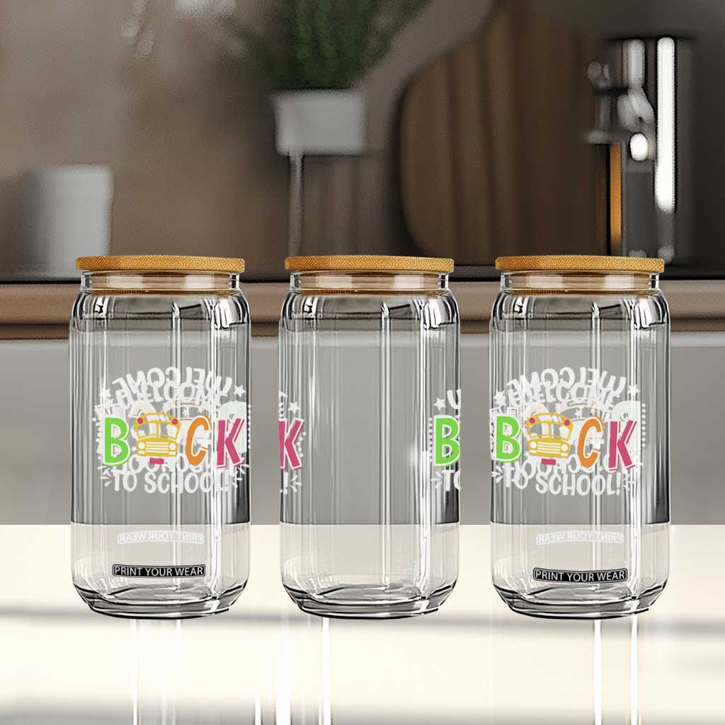 Welcome Back to School Bus Driver Glass Can First Day for School Gifts