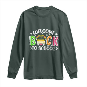 Welcome Back to School Bus Driver Long Sleeve Shirt First Day for School Gifts