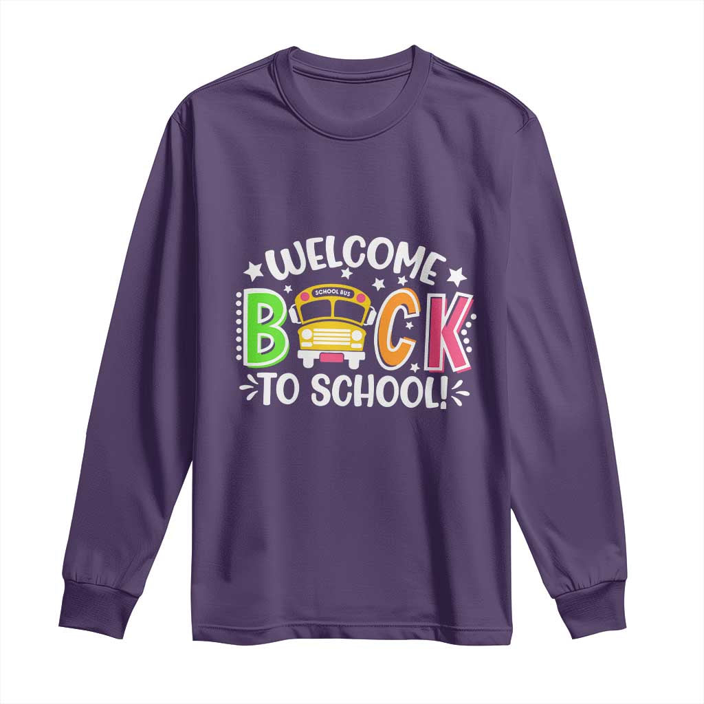 Welcome Back to School Bus Driver Long Sleeve Shirt First Day for School Gifts