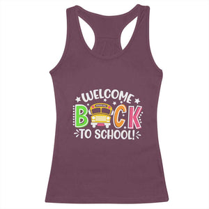 Welcome Back to School Bus Driver Racerback Tank Top First Day for School Gifts