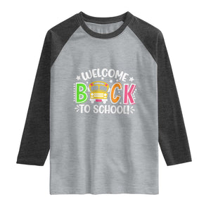Welcome Back to School Bus Driver Raglan Shirt First Day for School Gifts