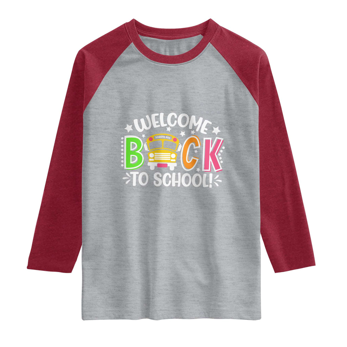 Welcome Back to School Bus Driver Raglan Shirt First Day for School Gifts