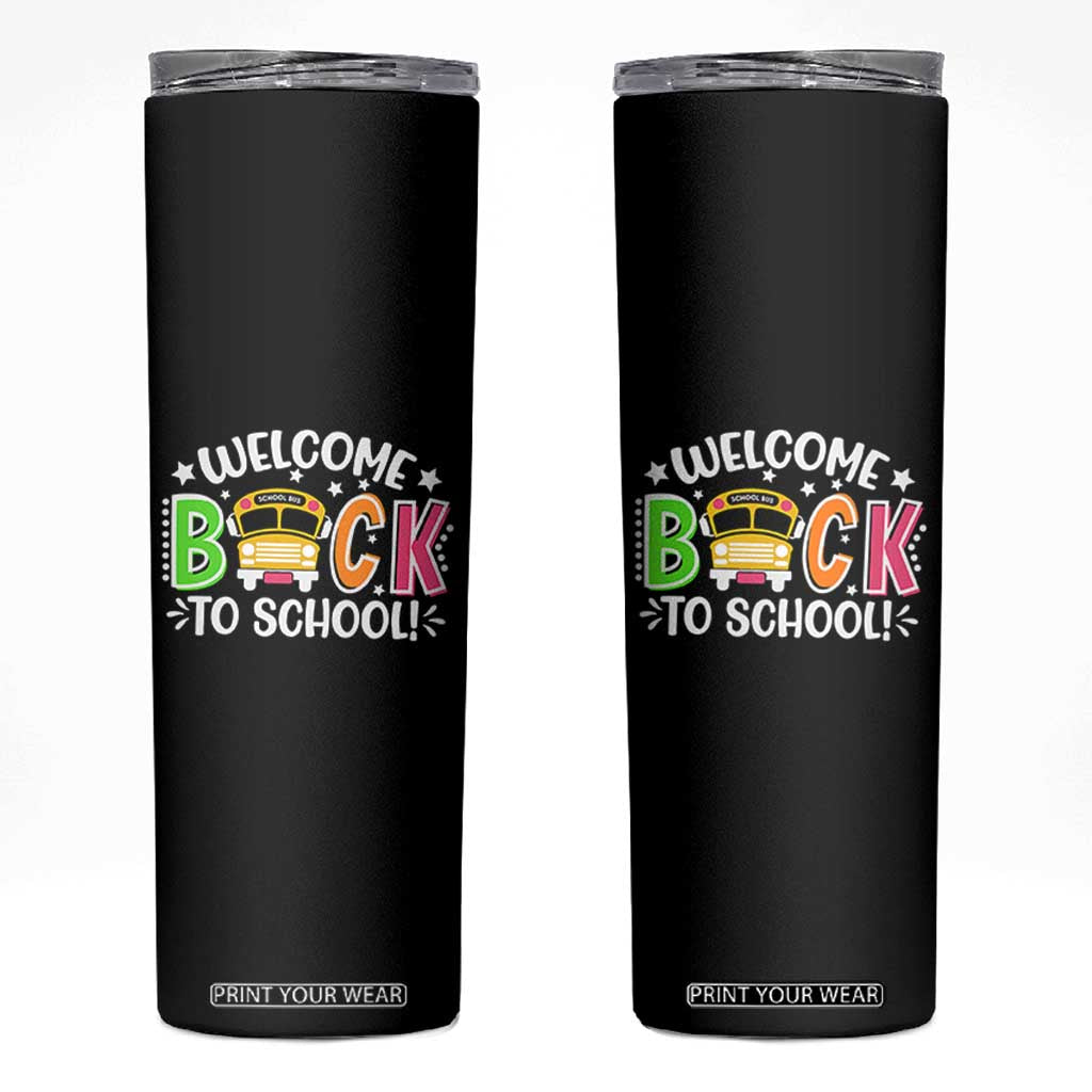 Welcome Back to School Bus Driver Skinny Tumbler First Day for School Gifts