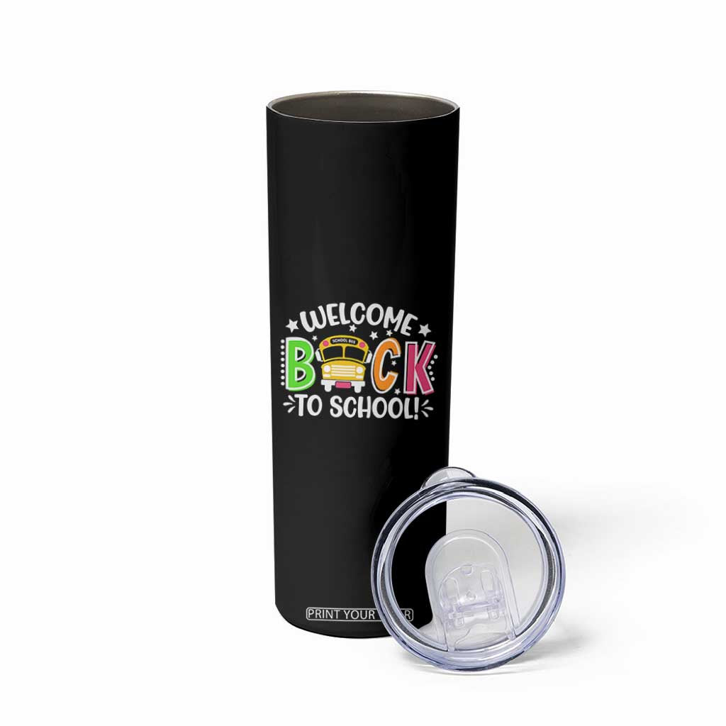 Welcome Back to School Bus Driver Skinny Tumbler First Day for School Gifts