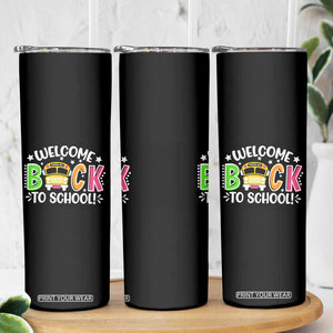 Welcome Back to School Bus Driver Skinny Tumbler First Day for School Gifts