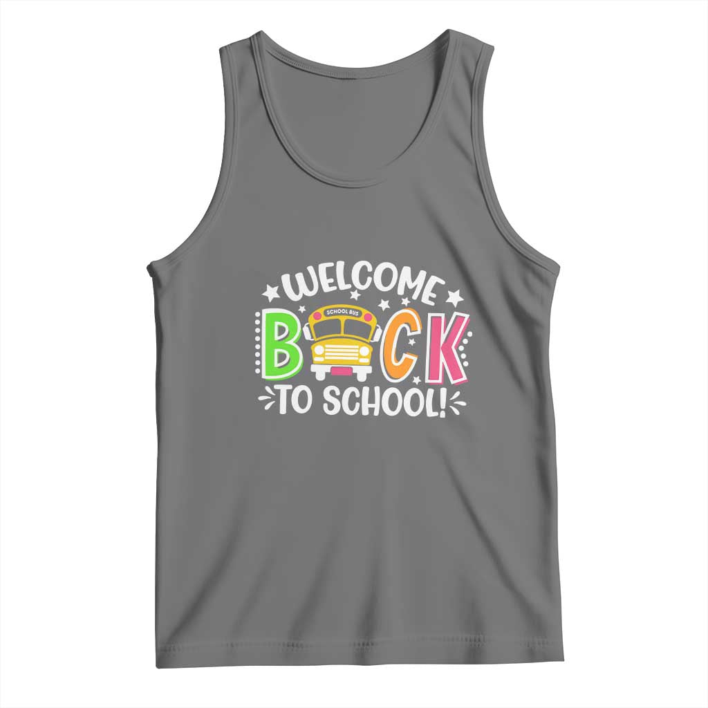 Welcome Back to School Bus Driver Tank Top First Day for School Gifts