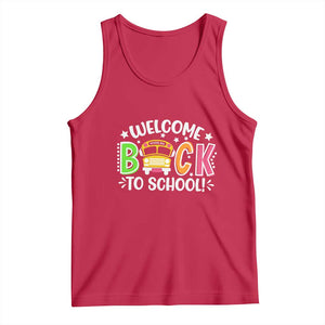 Welcome Back to School Bus Driver Tank Top First Day for School Gifts