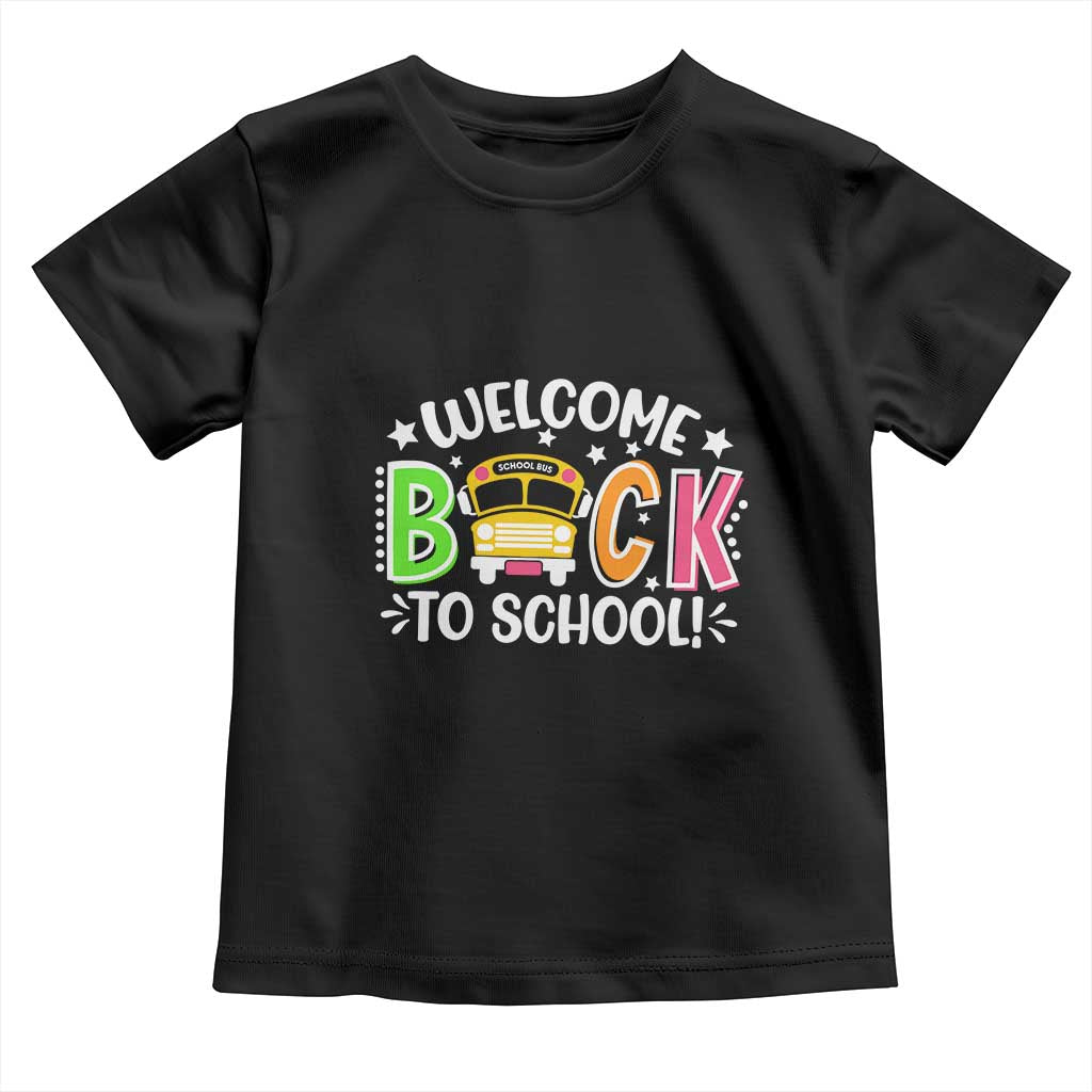 Welcome Back to School Bus Driver Toddler T Shirt First Day for School Gifts