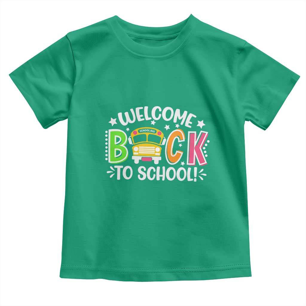 Welcome Back to School Bus Driver Toddler T Shirt First Day for School Gifts
