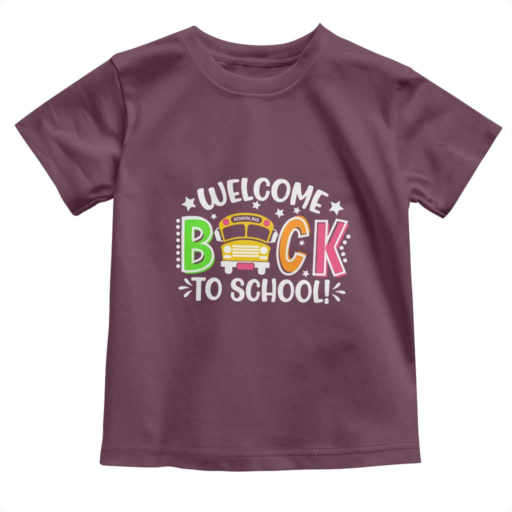 Welcome Back to School Bus Driver Toddler T Shirt First Day for School Gifts