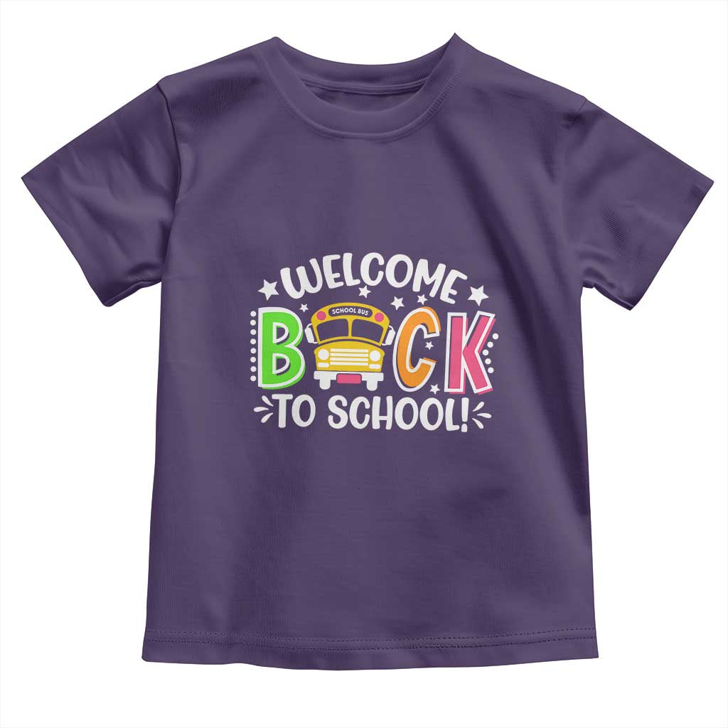 Welcome Back to School Bus Driver Toddler T Shirt First Day for School Gifts
