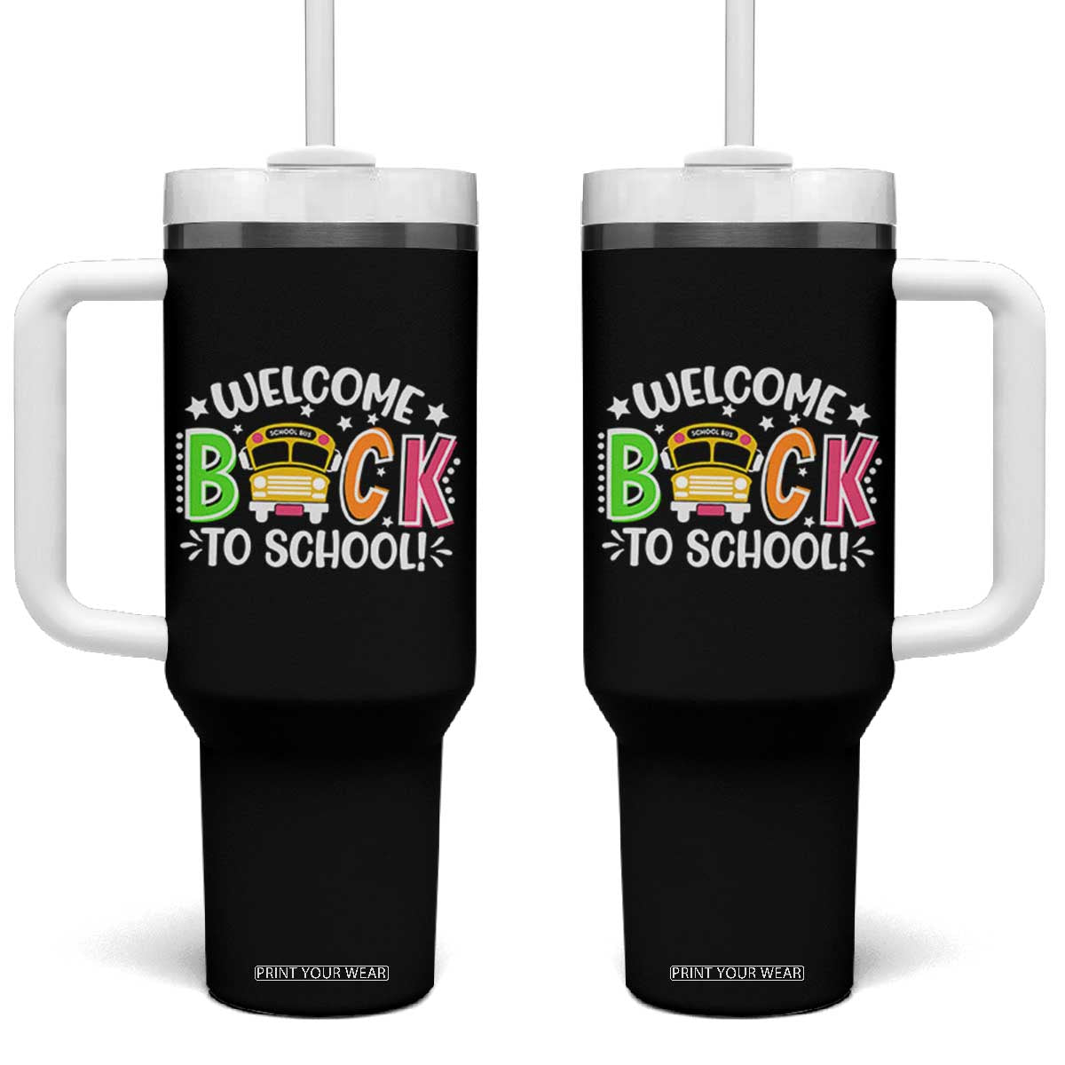 Welcome Back to School Bus Driver Tumbler With Handle First Day for School Gifts