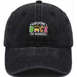 Welcome Back to School Bus Driver Washed Cotton Baseball Cap First Day for School Gifts