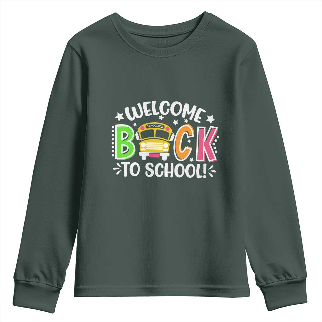 Welcome Back to School Bus Driver Youth Sweatshirt First Day for School Gifts