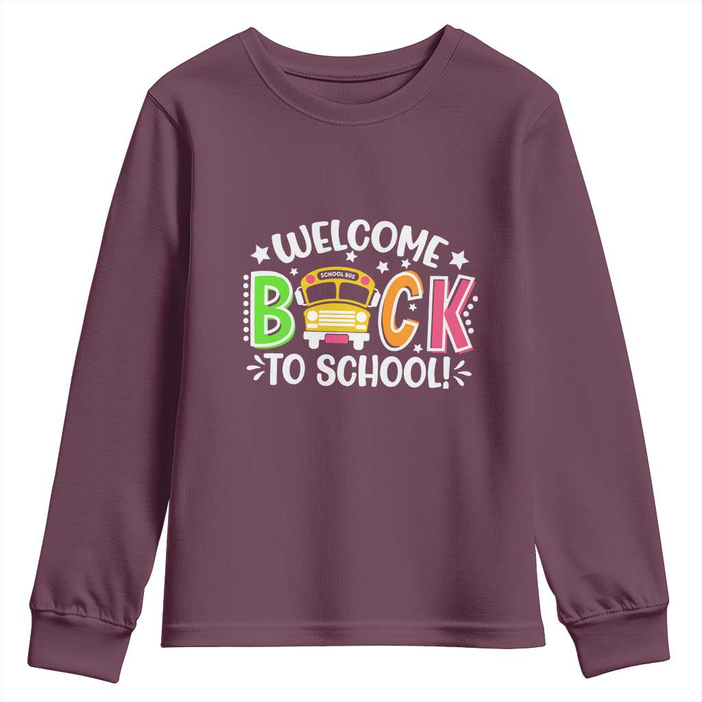 Welcome Back to School Bus Driver Youth Sweatshirt First Day for School Gifts