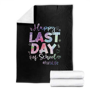 Para Life Beach Mode Throw Blanket Funny Last Day of School Summer Vacation Gift