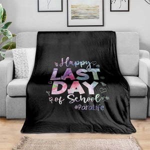 Para Life Beach Mode Throw Blanket Funny Last Day of School Summer Vacation Gift