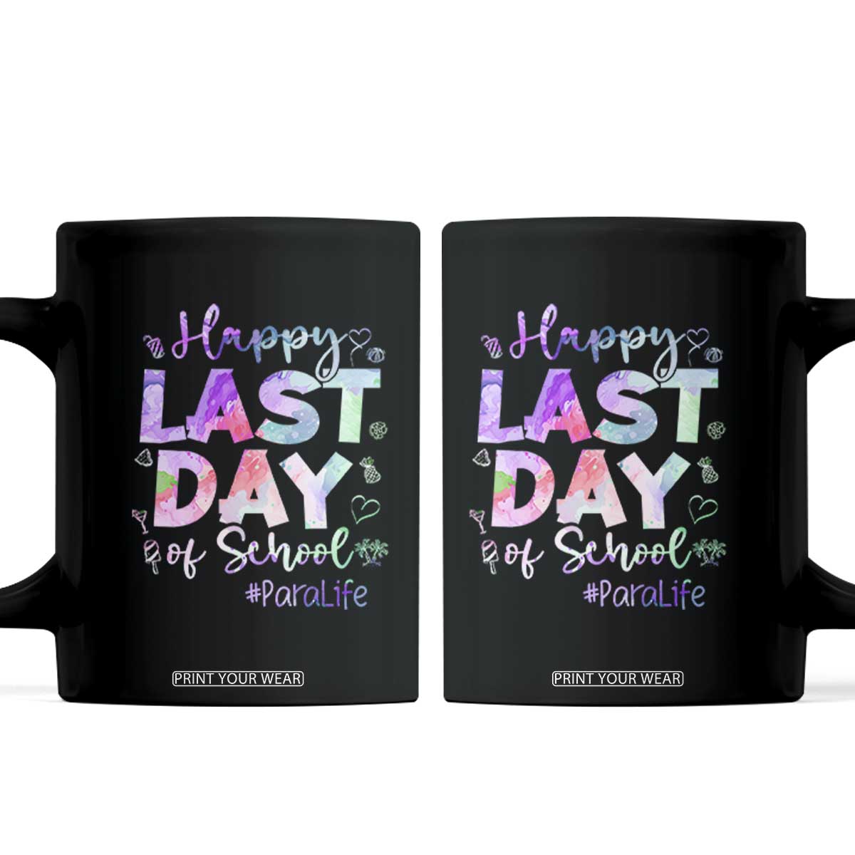 Para Life Beach Mode Coffee Mug Funny Last Day of School Summer Vacation Gift