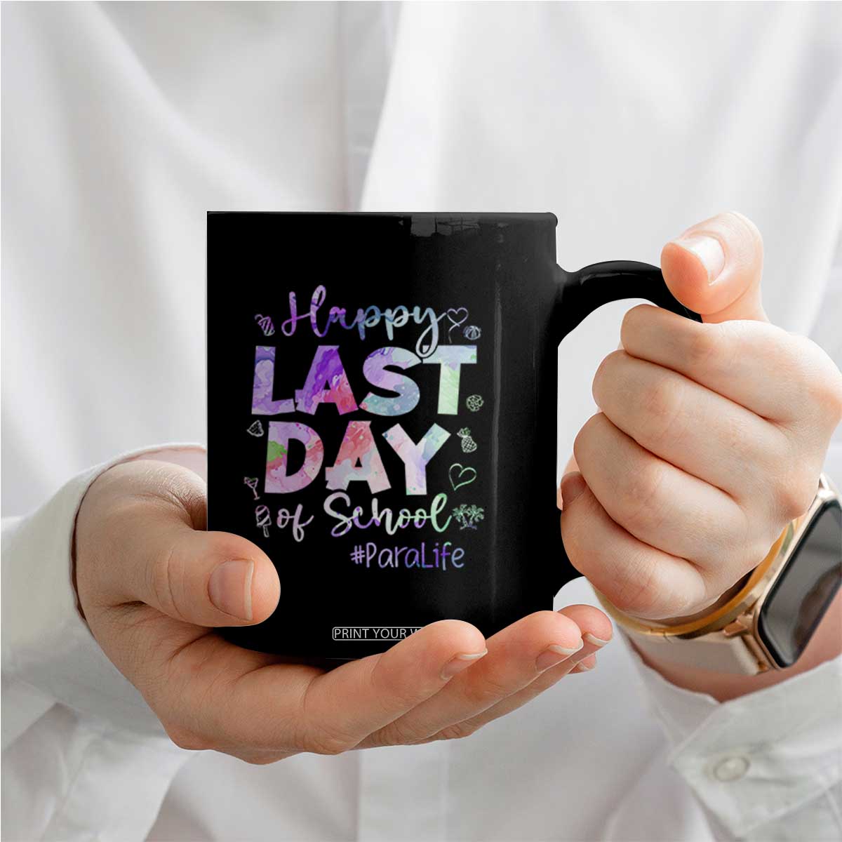 Para Life Beach Mode Coffee Mug Funny Last Day of School Summer Vacation Gift