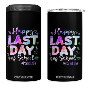 Para Life Beach Mode 4 in 1 Can Cooler Tumbler Funny Last Day of School Summer Vacation Gift