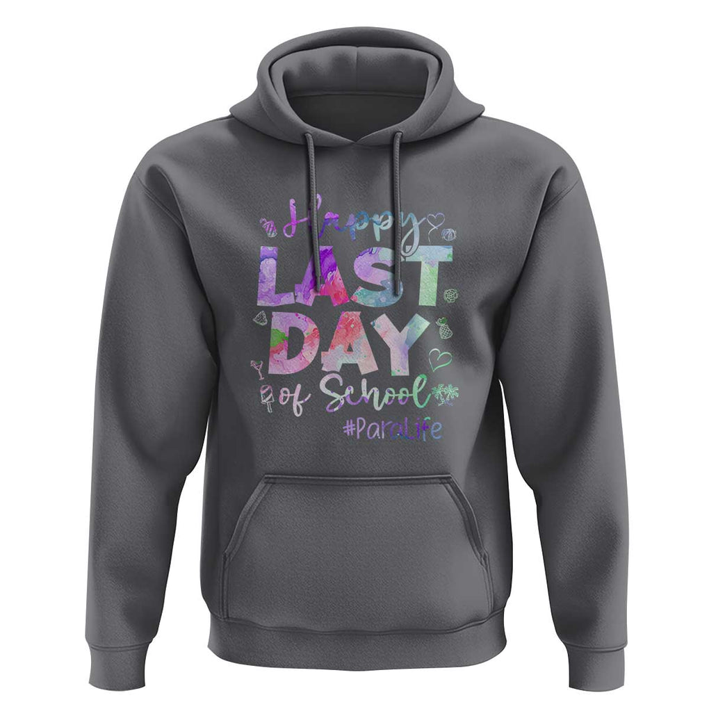 Last Day of School Hoodie Para Life Summer Vacation Beach TS01 Charcoal Print Your Wear