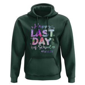 Last Day of School Hoodie Para Life Summer Vacation Beach TS01 Dark Forest Green Print Your Wear