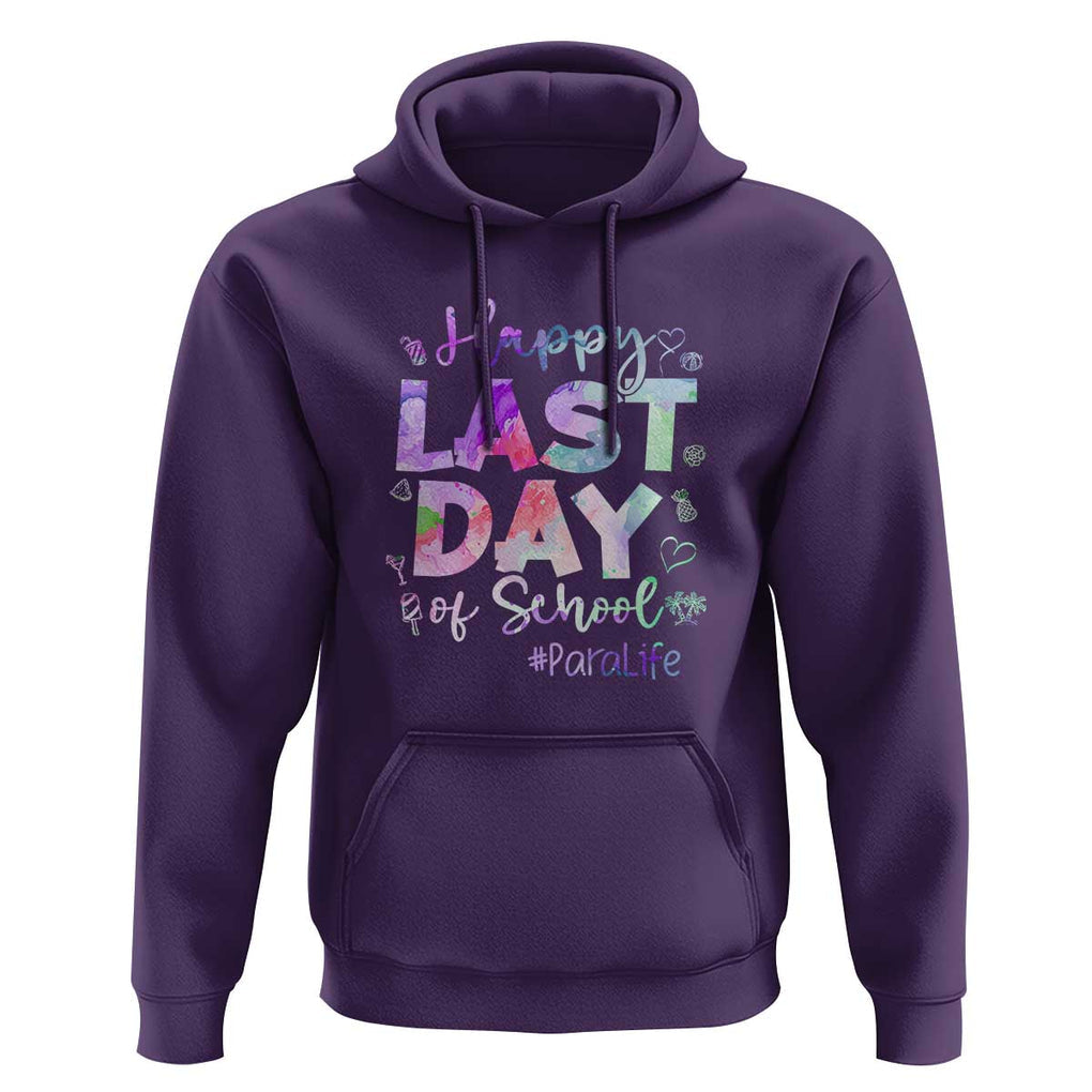 Last Day of School Hoodie Para Life Summer Vacation Beach TS01 Purple Print Your Wear