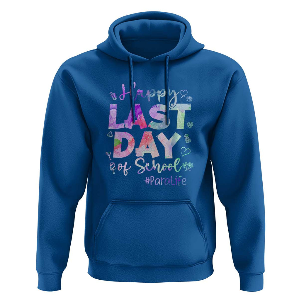 Last Day of School Hoodie Para Life Summer Vacation Beach TS01 Royal Blue Print Your Wear