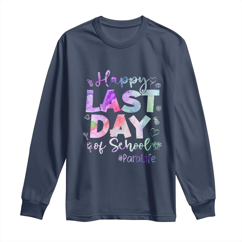 Para Life Beach Mode Long Sleeve Shirt Funny Last Day of School Summer Vacation Gift