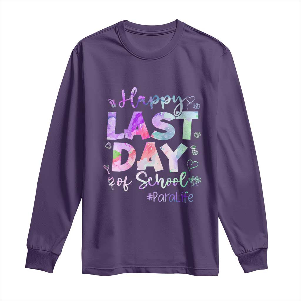 Para Life Beach Mode Long Sleeve Shirt Funny Last Day of School Summer Vacation Gift