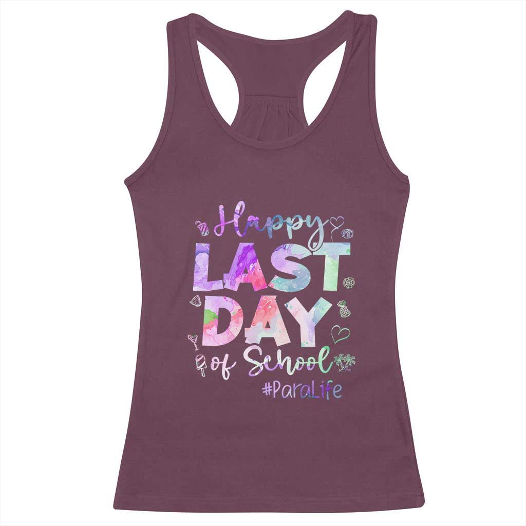 Para Life Beach Mode Racerback Tank Top Funny Last Day of School Summer Vacation Gift