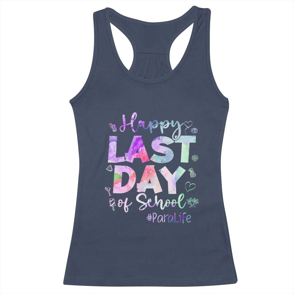 Para Life Beach Mode Racerback Tank Top Funny Last Day of School Summer Vacation Gift