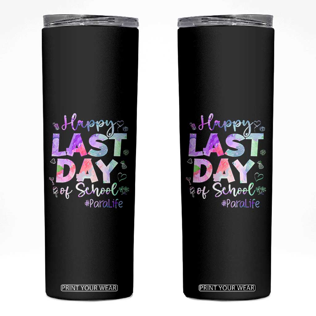 Para Life Beach Mode Skinny Tumbler Funny Last Day of School Summer Vacation Gift