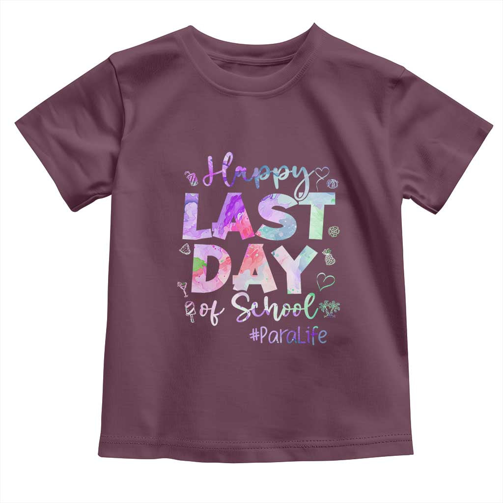 Para Life Beach Mode Toddler T Shirt Funny Last Day of School Summer Vacation Gift