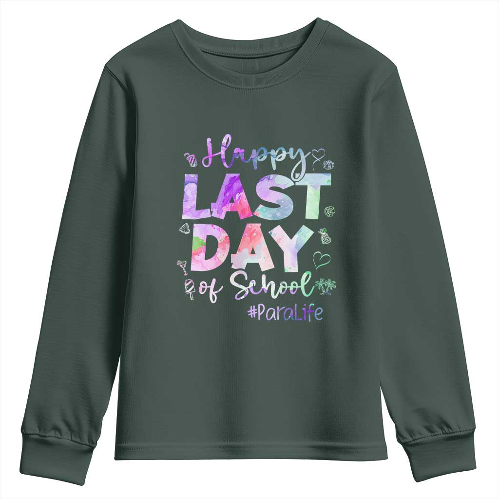 Para Life Beach Mode Youth Sweatshirt Funny Last Day of School Summer Vacation Gift