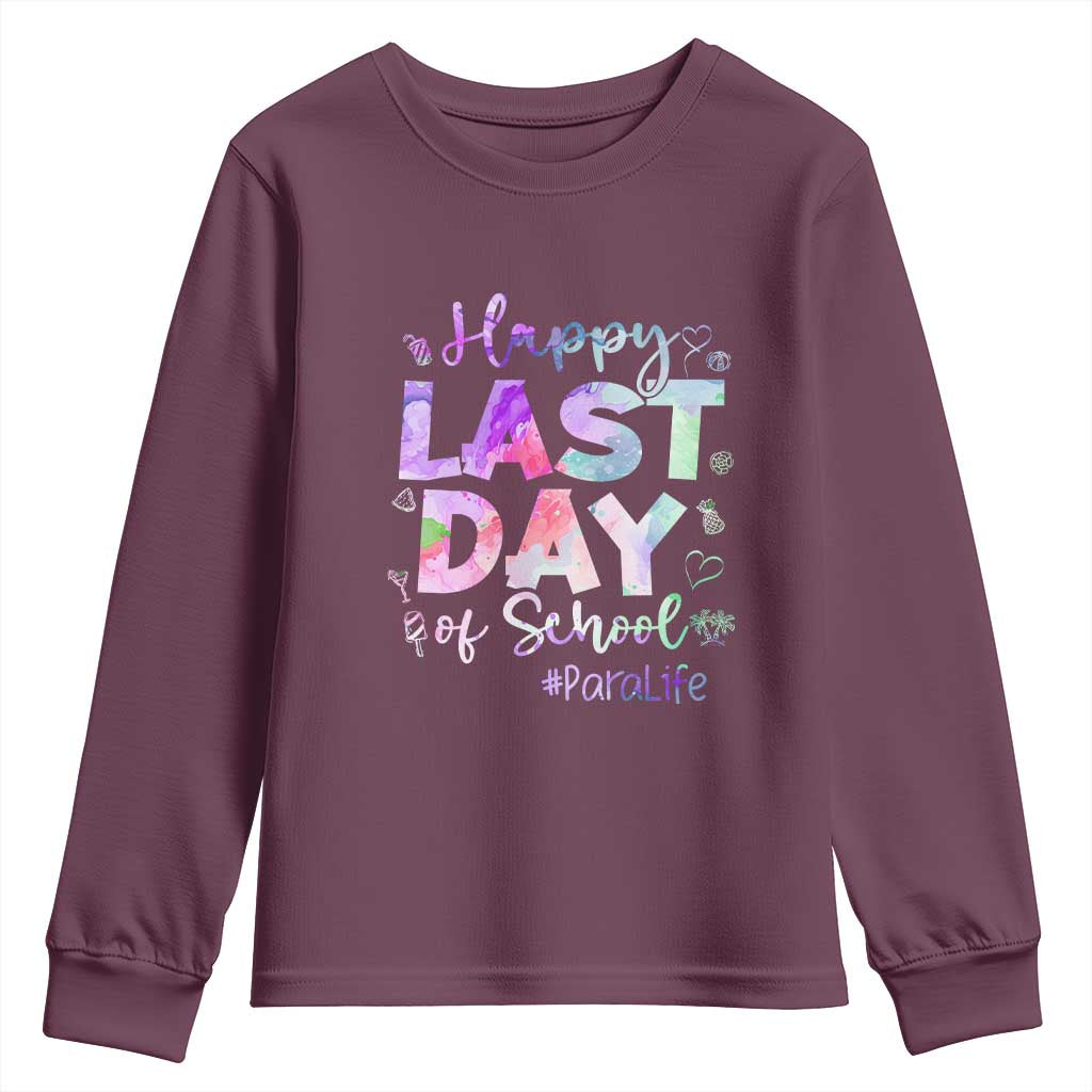 Para Life Beach Mode Youth Sweatshirt Funny Last Day of School Summer Vacation Gift