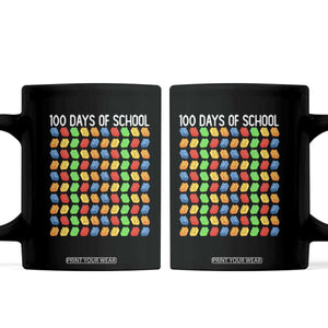 Master Builder 100 Days of School Coffee Mug Funny Toy Building Blocks Gift