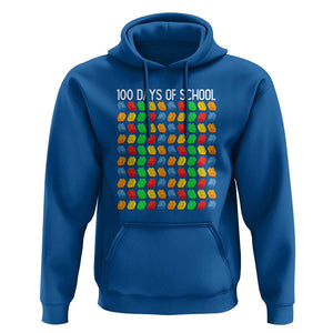 Funny 100 Days of School Hoodie Master Builder Building Blocks TS01 Royal Blue Print Your Wear