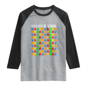Master Builder 100 Days of School Raglan Shirt Funny Toy Building Blocks Gift
