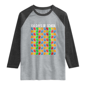Master Builder 100 Days of School Raglan Shirt Funny Toy Building Blocks Gift